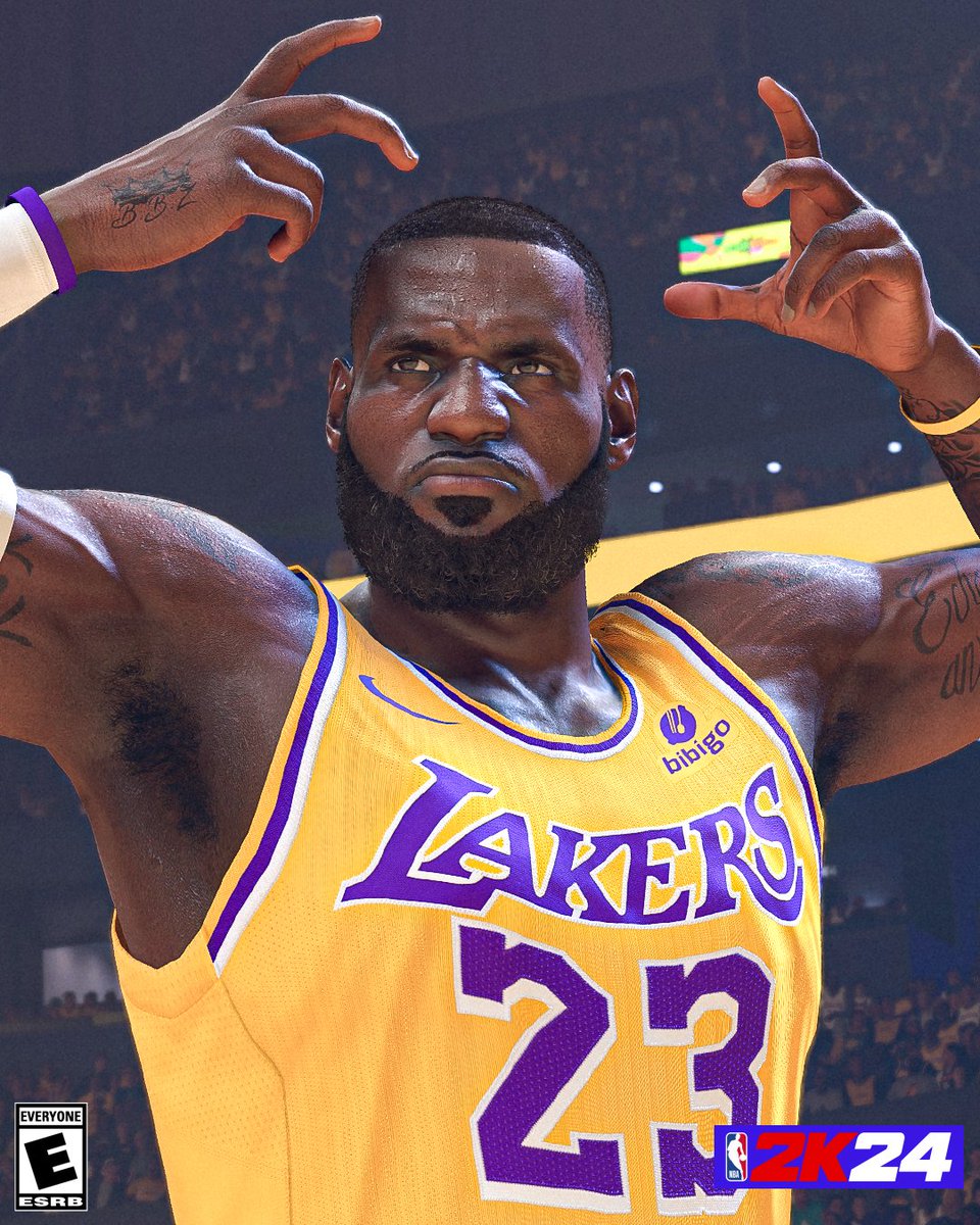 NBA2K's tweet photo. 👑 First Look at @KingJames 👑  

#NBA2K24 https://t.co/3HjEgaV6D1