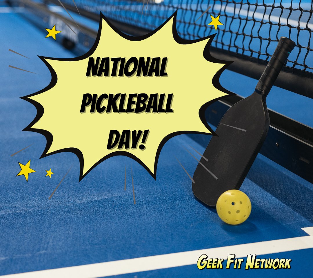 geekfitnetwork's tweet image. 🎉🏸 Happy #NationalPickleballDay!
 Pickleball is a unique sport that combines elements of tennis, badminton, and ping pong! 🎾🏸🏓 Suitable for all ages, it improves hand-eye coordination, builds endurance, and fosters friendships!🔥
#GeekFitNetwork #Pickleball