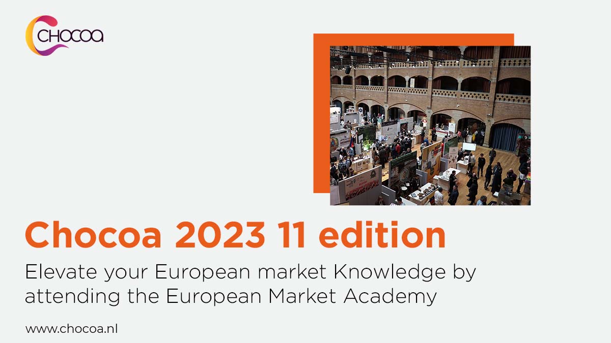 Get ready to elevate your European market knowledge at the 11 edition! 🍫
🎟 chocoa.nl/tickets

#chocolate #cocoa #cacao #event #amsterdam #networking #chocolatemakers #livingincome deforestation #childlabour #export #europe #wincc #sustainablefood #sustainability