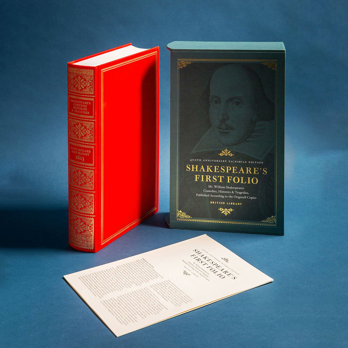 BL_Publishing's tweet photo. Did you know that this year marks the 400th anniversary of the publication of Shakespeare’s First Folio, considered by many to be one of the most important books in the English language? 

And soon, you'll be able to add it to your own bookshelves. 📚 https://t.co/1fEfcVJiJf