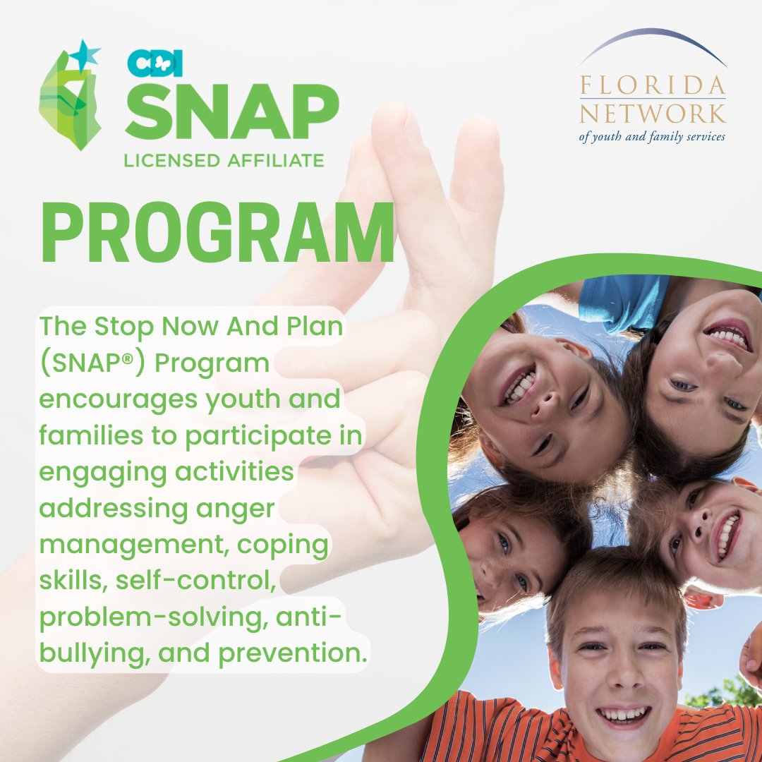 FloridaNetwork1's tweet image. 🛑✋ Building brighter futures with the Stop Now and Plan (SNAP) program!

#thenetworkworks #SNAPProgram #EmpoweringYouth