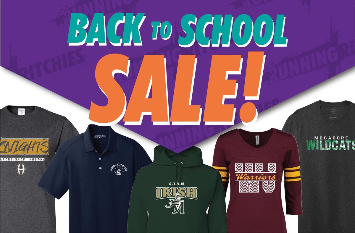 💥STARTING NOW!💥 Buy a hoodie and get a free t-shirt! Offer runs through the month of August.

*In stock items only. Mention this ad to receive discount.

#onlyatritchies #ritchies #runningritchies #ritchiessports #ritchiessportinggoods #tallmadge #backtoschool #backtoschoolsale