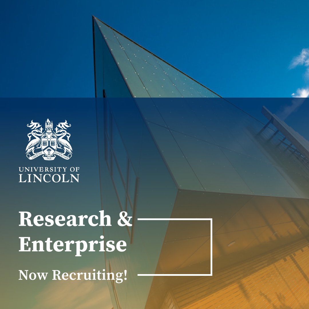 **VACANCIES* We're recruiting into a number of exciting new roles within the department! Join the team and add real value to key strategic areas of growth for <a href="/unilincoln/">University of Lincoln, UK</a>. Find out more and apply here: jobs.lincoln.ac.uk/display.aspx?i…