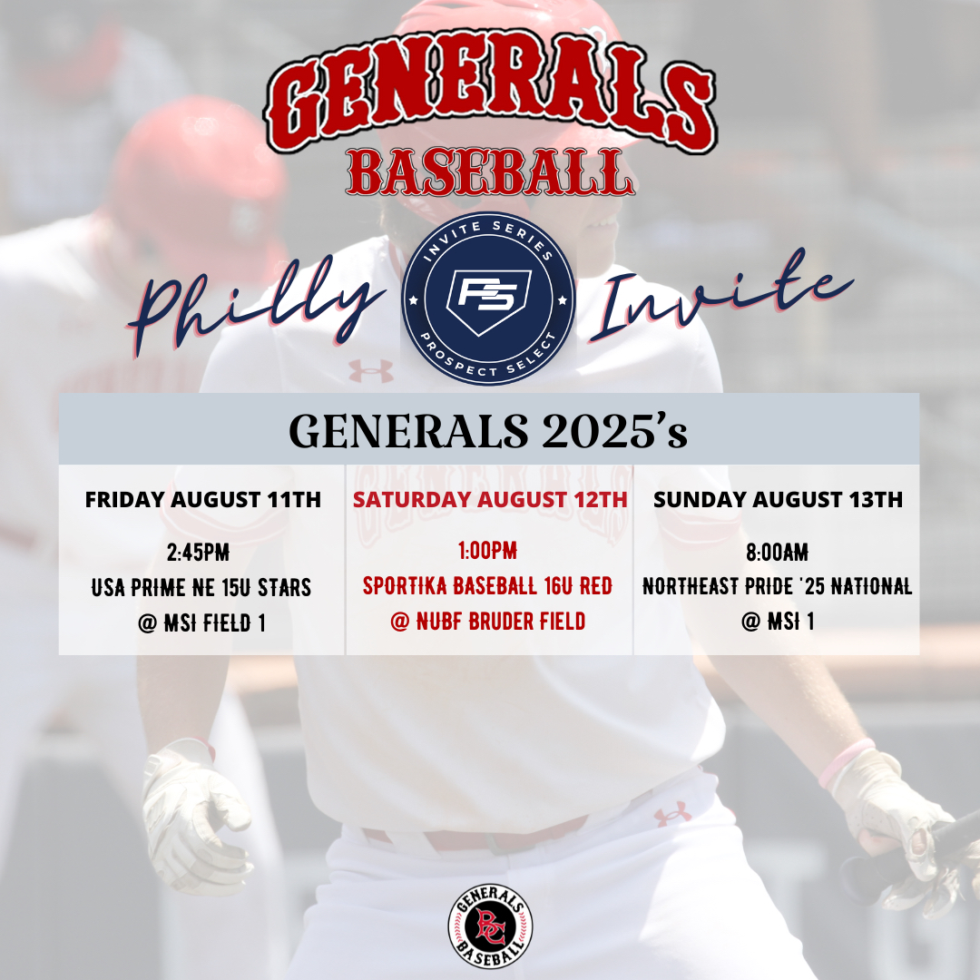 π²πππππππ Baseball (@buckscobaseball) on Twitter photo Generals 2025βs: weekend schedule <a href="/PSBaseballinc/">Prospect Select</a> Philly Invite
π΄βΎοΈGO GENERALSβΎοΈβ«οΈ Generals 2025βs: weekend schedule <a href="/PSBaseballinc/">Prospect Select</a> Philly Invite
π΄βΎοΈGO GENERALSβΎοΈβ«οΈ