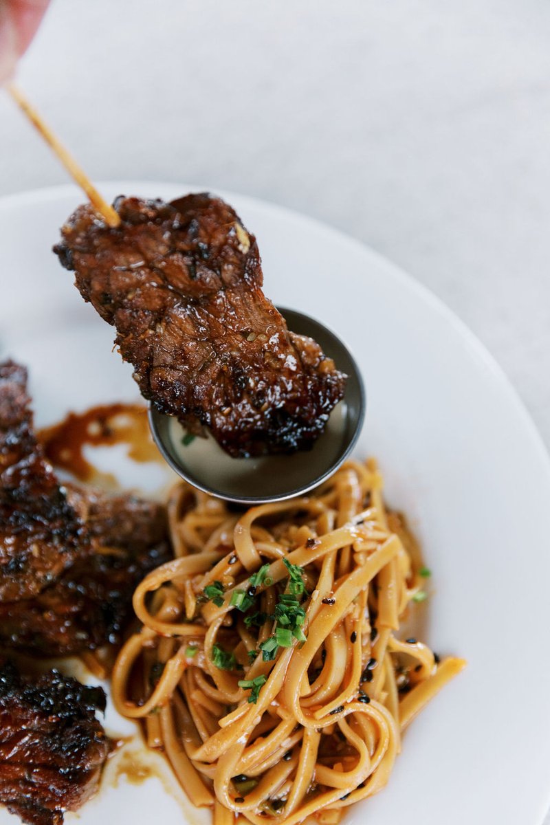 Dantannas's tweet photo. These Sesame Steak Skewers make the perfect shareable you won’t want to share! Come in and try them for lunch or dinner today until 11 pm!😉 #dantannas #atl #atlfoodies https://t.co/zLFGs1vNpv