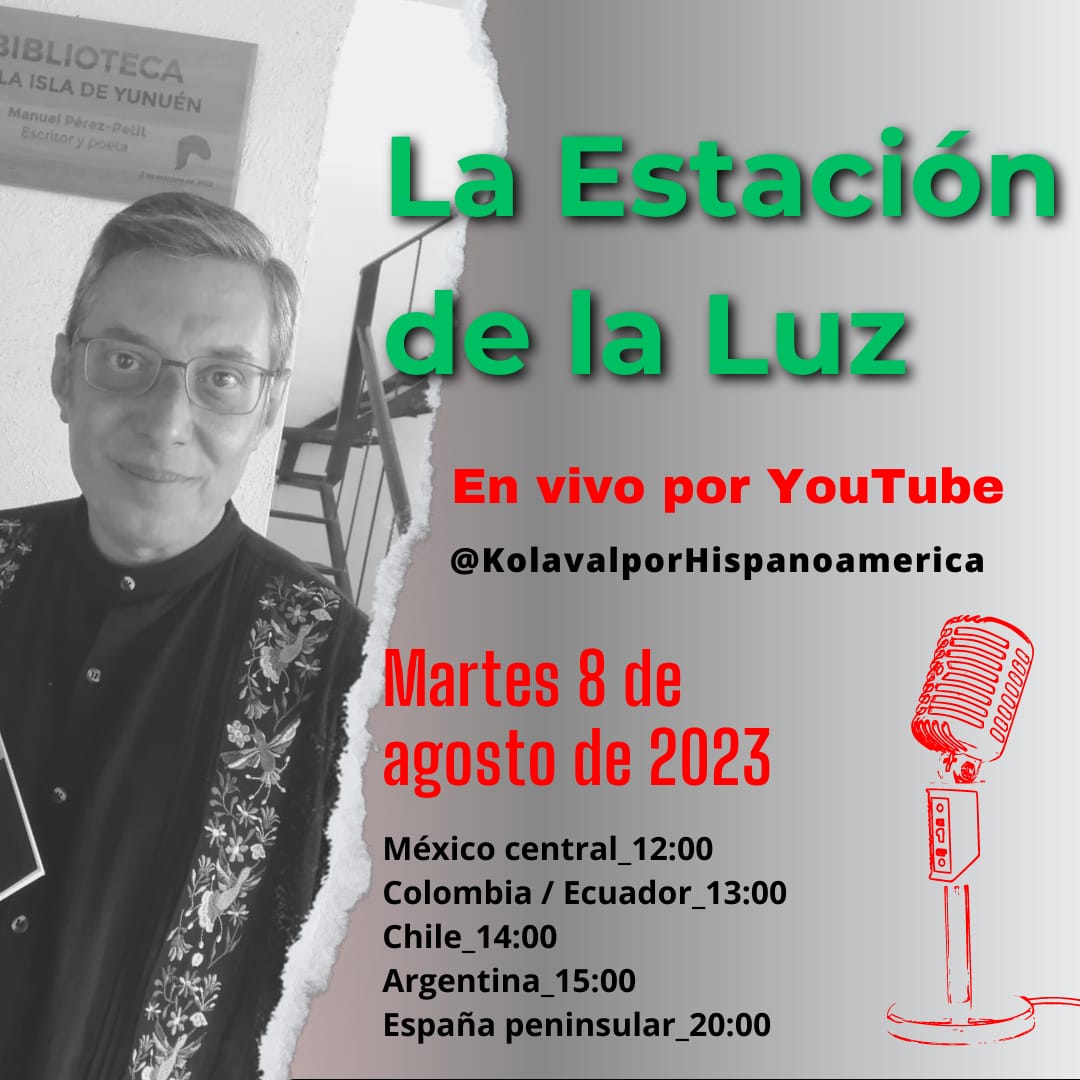 KolavalH's tweet photo. Invitado especial: Roger Octavio Gómez Espinosa, director de la revista Letras, ideaYvoz (https://t.co/l1pDGSMiUT).

https://t.co/oohZPL6mKO

De 12 a 14 en México central
De 13 a 15 en Colombia y Ecuador
De 14 a 16 en Chile
De 15 a 17 en Argentina
De 20 a 22 en España peninsular https://t.co/lxODTteYCY