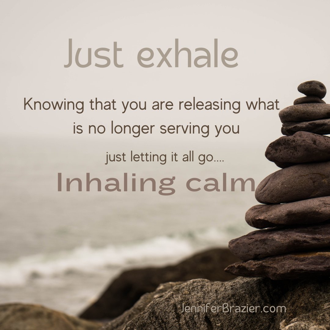 JenBrazier's tweet photo. Being calm begins with exhaling https://t.co/Q3gT7s6fng