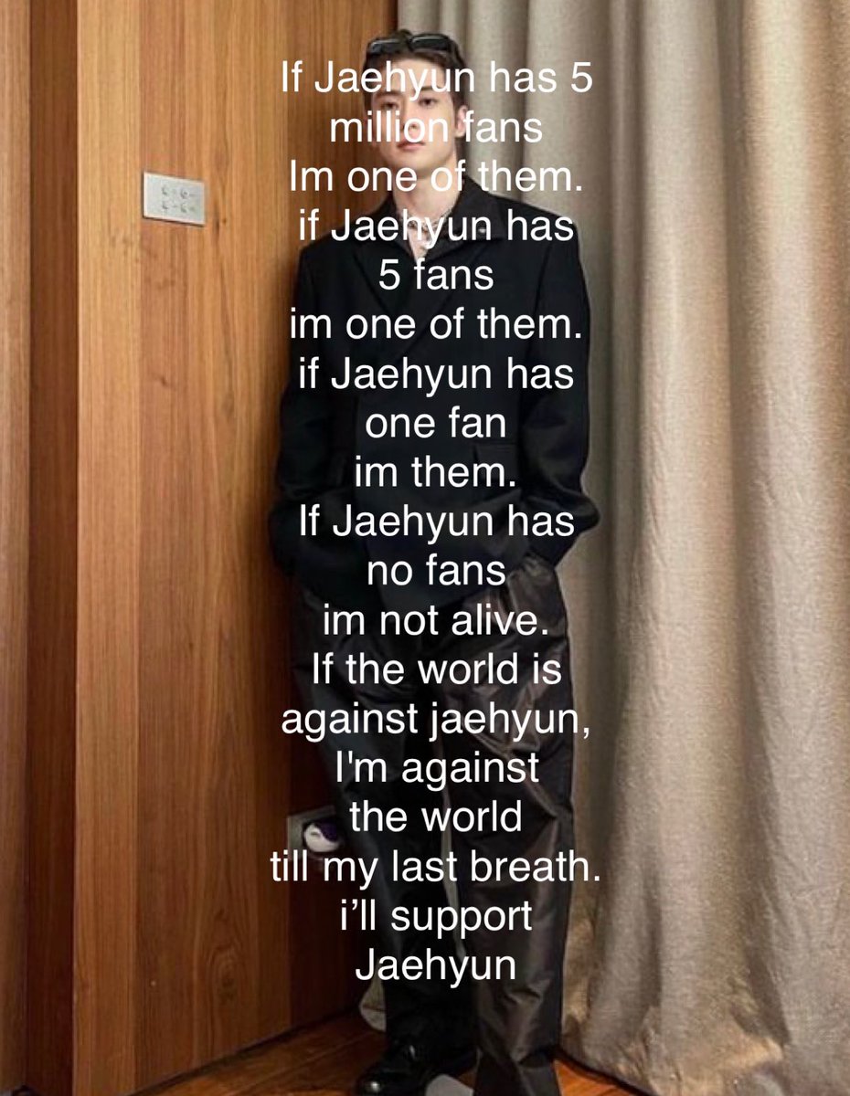 j4eyuno's tweet photo. Support him till my last breath https://t.co/tco1wgh1lL