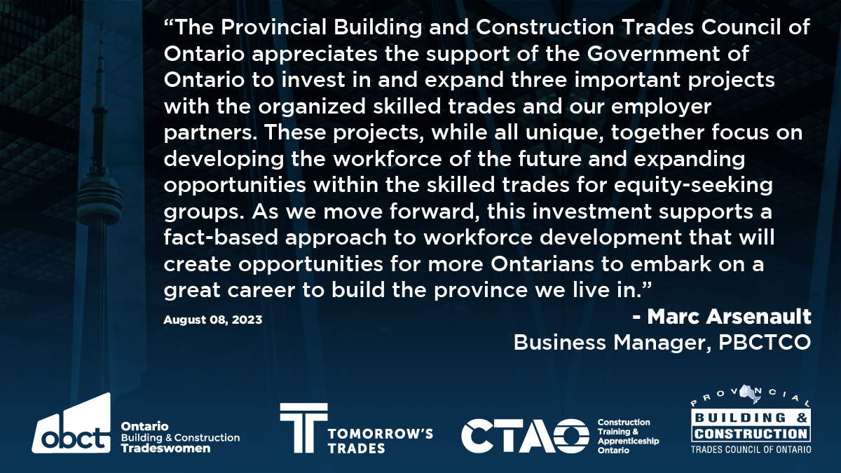 Ontario Building & Construction Trades Council tweet media