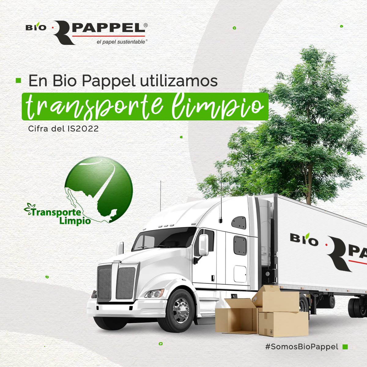 BioPappel's tweet photo. Por 9 años consecutivos hemos recibido el reconocimiento al "Excelente Desempeño Ambiental", del Programa Transporte Limpio de la @SEMARNAT_mx  #orgullobiopappel 🚛🌱 https://t.co/zfZ0C6TAoU