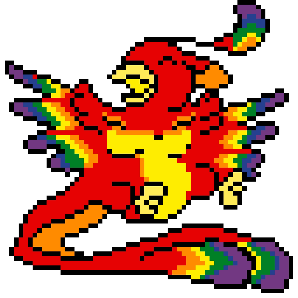 Rise up from the ashes #pixelart #pride