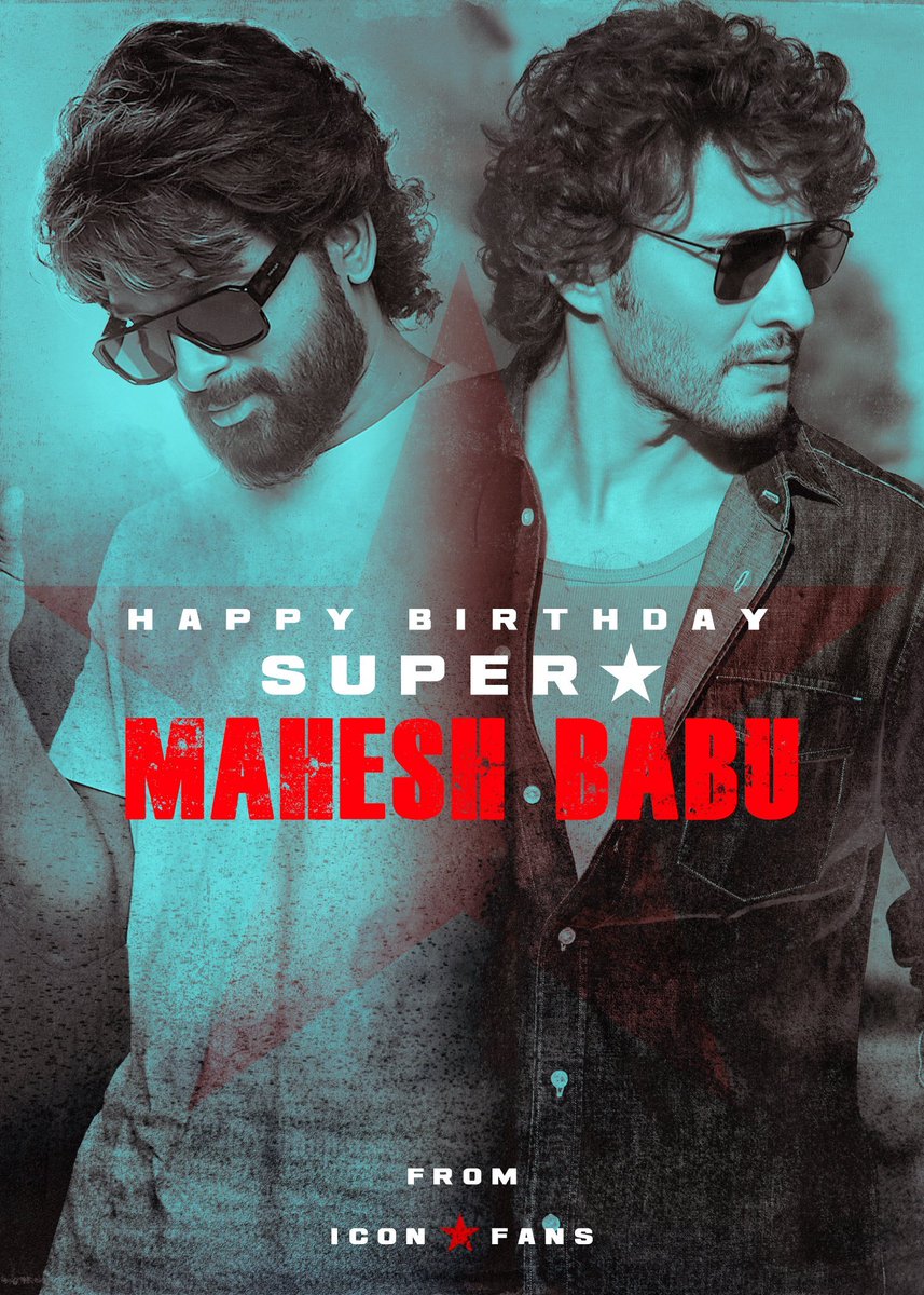 Happy birthday to the charismatic actor <a href="/urstrulyMahesh/">Mahesh Babu</a> Garu. May this special year be filled with joy, success, and unforgettable moments. 

Wishing you continued success in your career, best wishes on behalf of ICON STAR <a href="/alluarjun/">Allu Arjun</a> fans.✨❤️

#HBDSuperStarMaheshBabu