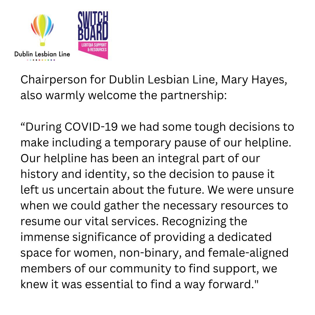 Dublin Lesbian Line tweet media