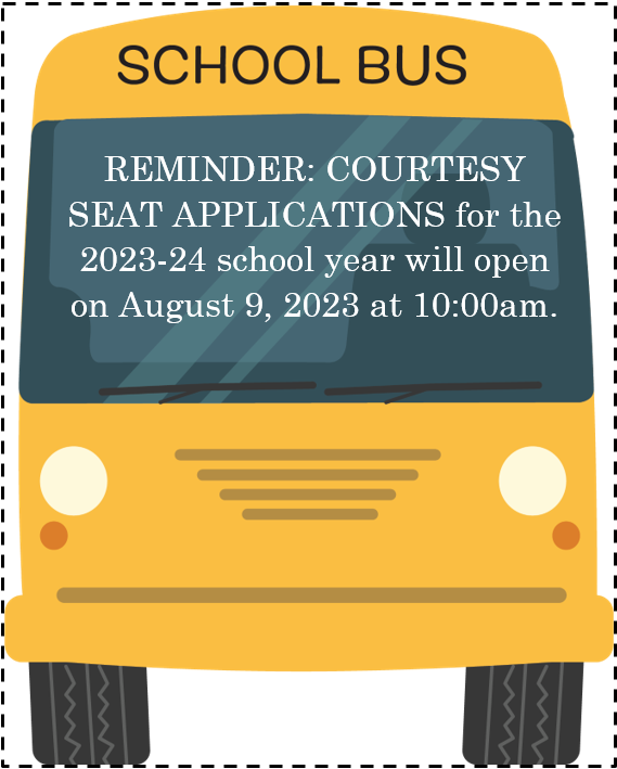 A reminder for those looking to apply for a courtesy seat for the 2023-24 school year - applications open tomorrow morning. 
Application forms can be found on the Parent Portal on our website: cklass.ca/parent-portal/