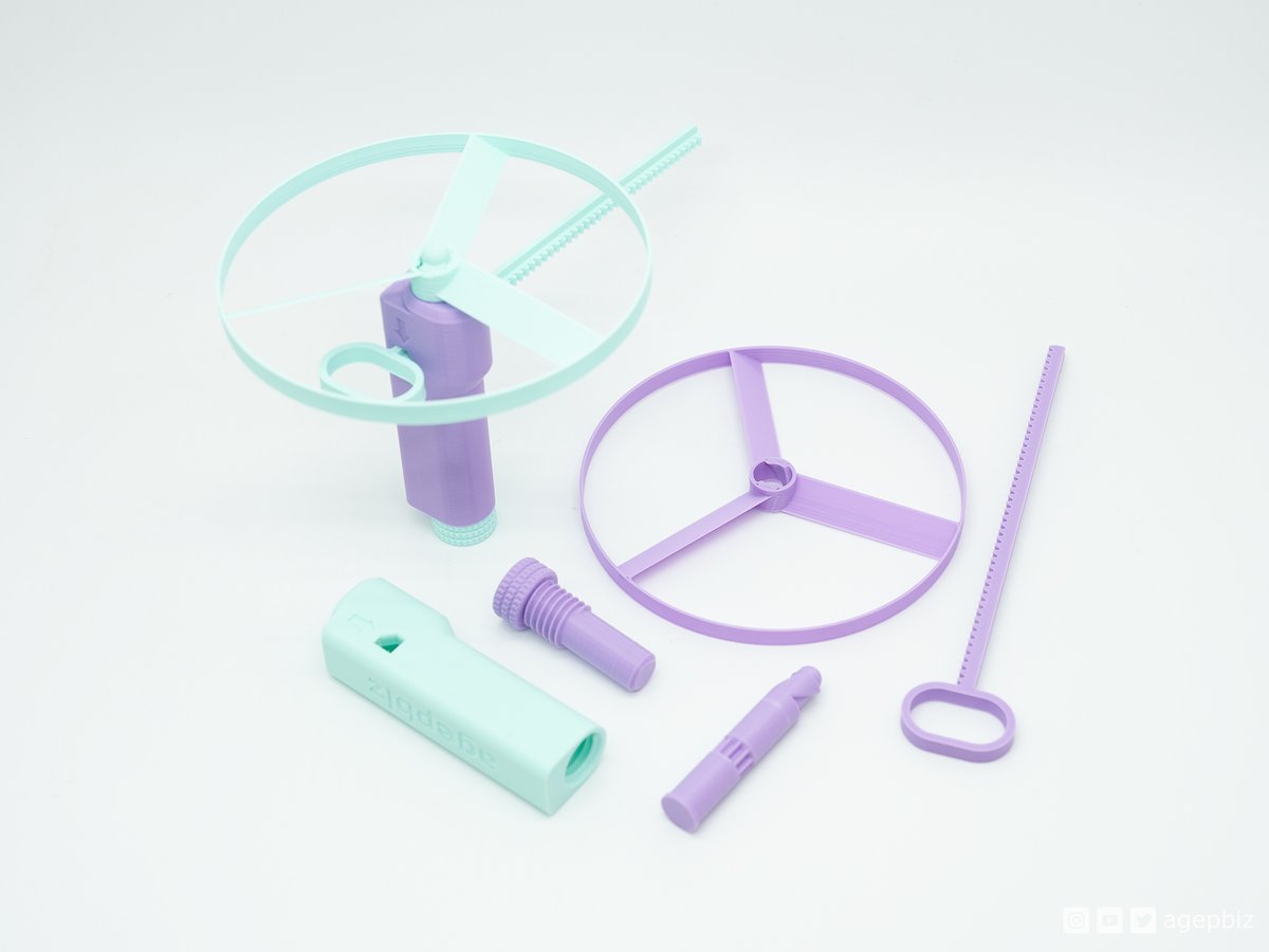 Version 3 of the 3d printable Pocket Copter has been released. It has a slimmer body, easier to load, faster to print and other optimizations. The lovely pastel filaments was sent to me for testing by <a href="/Fiberlogy_3D/">Fiberlogy - filaments</a> 🥰
See it fly:
youtube.com/shorts/HZ3v7kS…