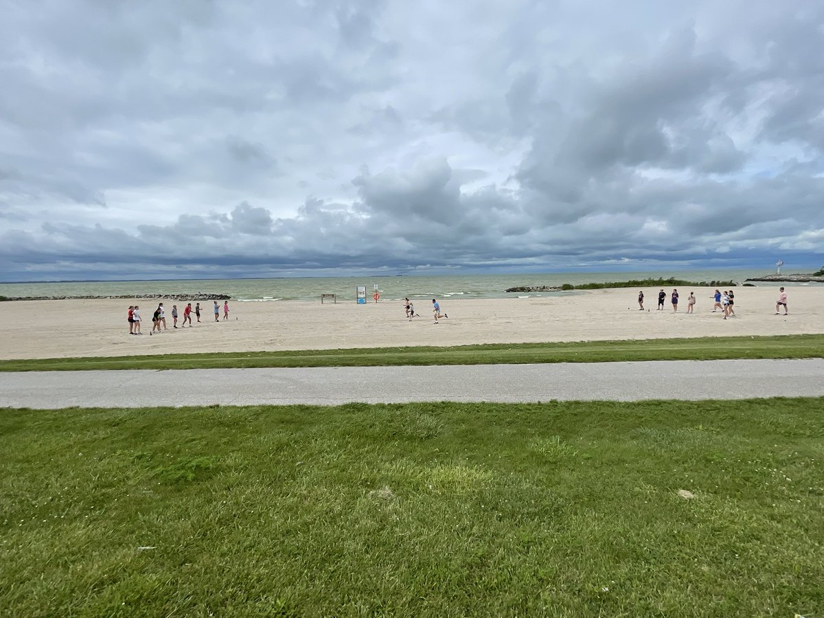 FassettEagles's tweet photo. Fall sports are officially back! Yesterday the cross country team completed a tough hill and beach workout at Maumee Bay State Park! We can’t wait to see what the season holds for our runners! @FJHS_Athletics #OCSsuccess https://t.co/TwNX6IVif3
