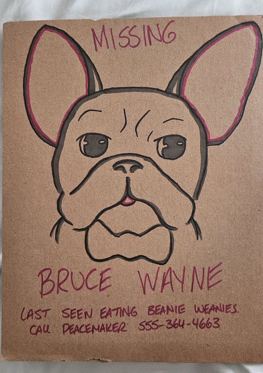 Since <a href="/LongboxHeroes/">Longbox Heroes</a> are such fans of #Peacemaker Tries Hard I had to post this <a href="/Anniethekitty/">Annie.</a> piece that came with my books from <a href="/cotgreen/">Comics on the Green</a> for <a href="/Toddsartattack/">Toddsartattack</a> #BeckieTriesHarder