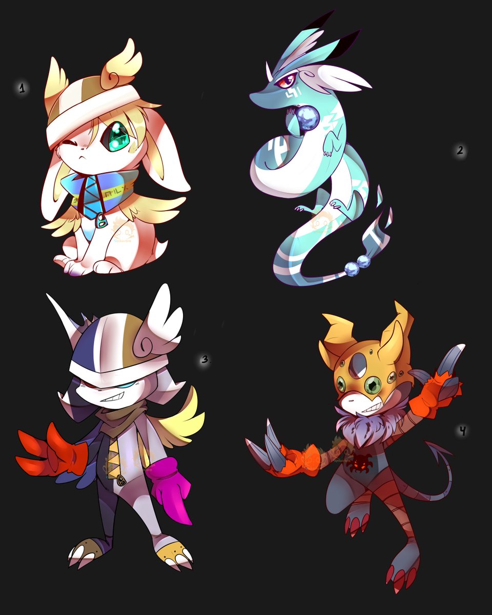 pikachim221's tweet photo. 1. #salamon #luxmon
2. #kudamon "#dragonair
3. #impmon #luxmon
4. #impmon #Kodokugumon
27$ each OPEN paypal #digipoke #hybrids #commissionsopen #adoptables #designs #watch #paypal #open #digimon #adopts #digifake #fake #pokemon #pocket #fusions #fuzemon #fakedesign https://t.co/QR1H5LrBdA