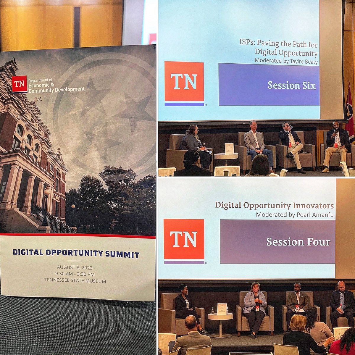 Good to attend <a href="/TNECD/">TNECD</a>’s Digital Opportunity Summit today. The agenda included several panels that included Christy Batts from <a href="/CDELightband/">CDE Lightband</a> and Evann Freeman from <a href="/EPB_Chattanooga/">EPB</a>.