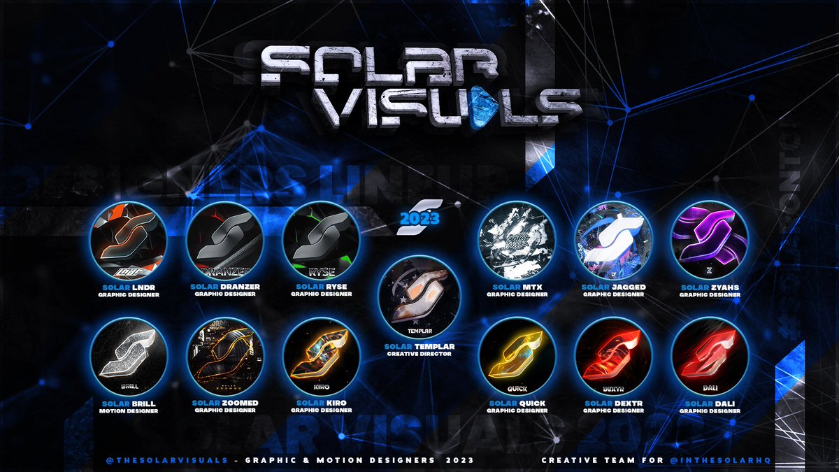 Solar Visuals: 2023 🚀🌟
Designers Lineup 🎨