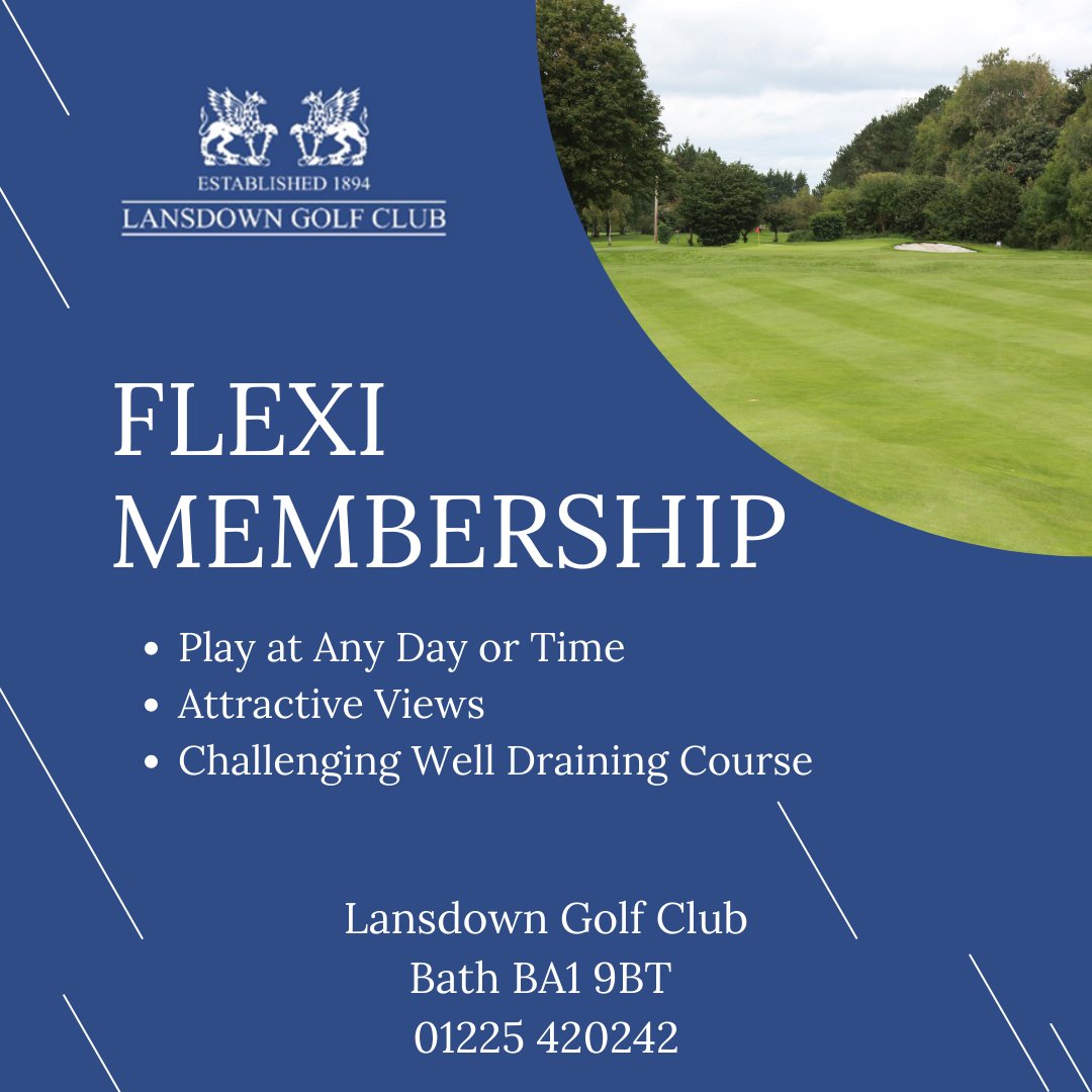 Did you know we have a Flexi membership? For just £420 a year you can join our club and play whenever you want! 

You can top up if you run out and carry over points if you have left over points when you renew 

Follow the link below for more info:

lansdowngolfclub.co.uk/join-us/member…