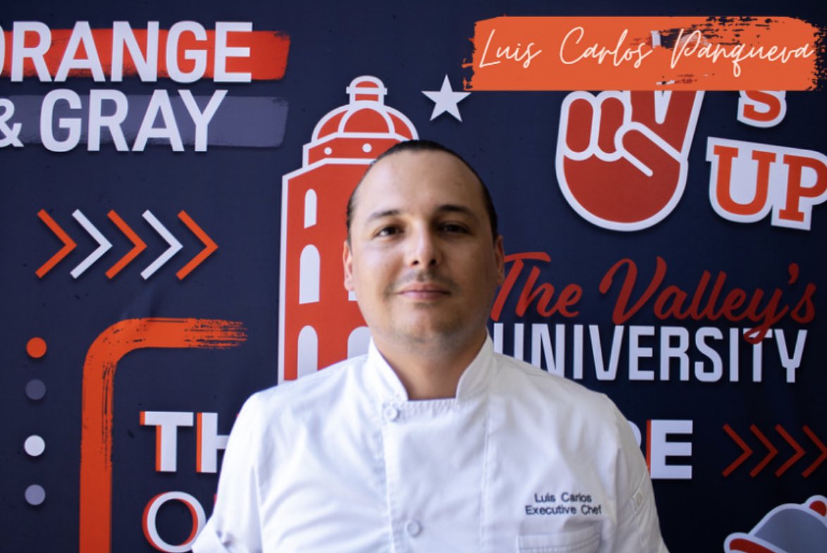 UTRGVDining's tweet photo. Meet your Chefs! 

Luis Carlos Panqueva is originally from Colombia. He left his country at a young age to study Culinary Arts in Buenos Aires, Argentina.

Frank Vazquez is from Victoria, Texas and has worked in various settings such as the AT&amp;T Center with the San Antonio Spurs. https://t.co/NHpZq2jmcC