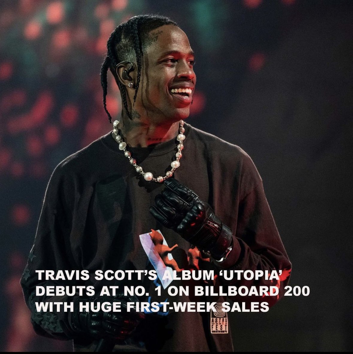 Travis Scott's new album Utopia has debuted at No. 1 on the Billboard 200 chart with major first-week sales the project moved 496K  album-equivalent units.
Utopia secured the third-biggest week for any album in 2023 and the largest for any Hip Hop Album #billboard #billboardnews