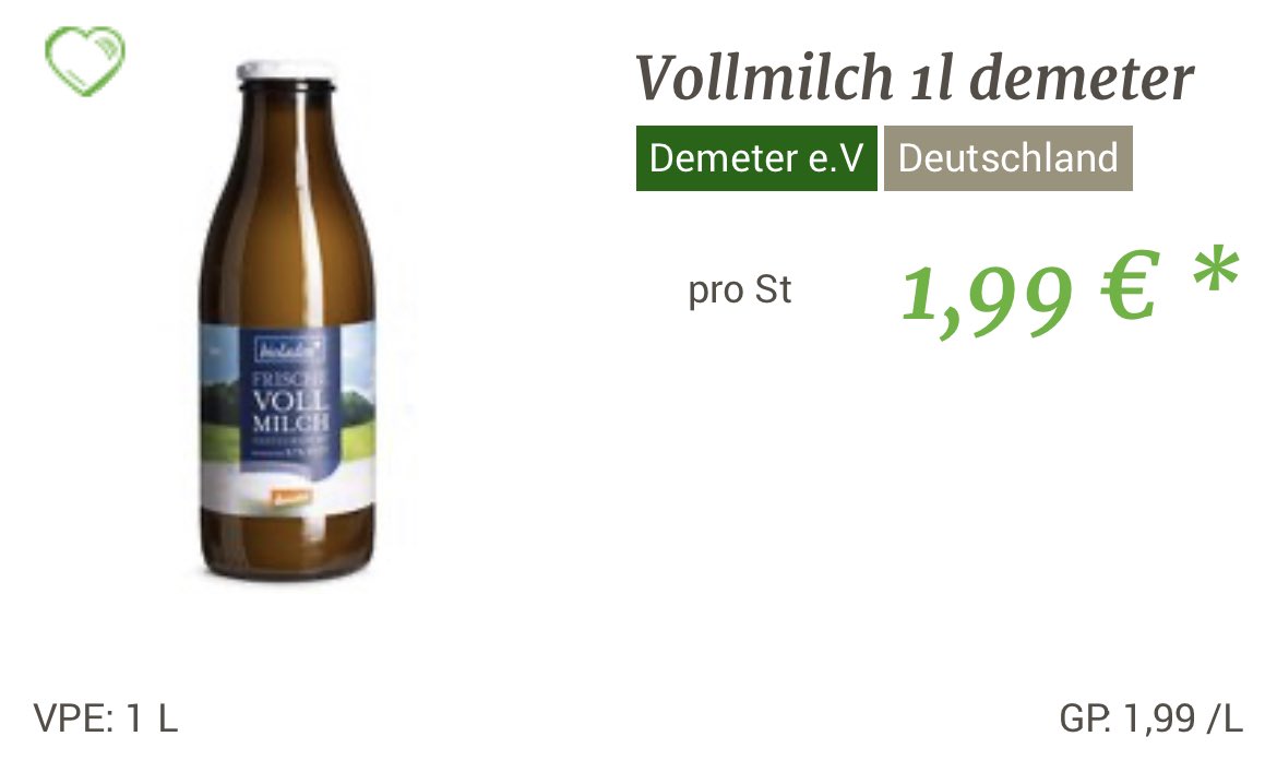 dickerpulli's tweet photo. @anwaltsgelaber Meine Biomilch kostet 1,99 https://t.co/XYhrmMnd2W