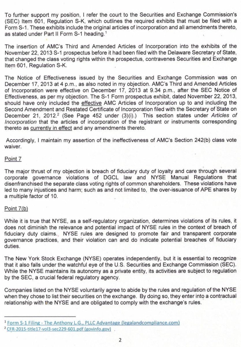 DaviddGreat1's tweet image. In 🦍🦍🦍's News:
$AMC Investor Karen Grelish just Filed her Response to Plaintiffs' Attorneys argument Special Master rejected her Objection &amp;amp; Shows Evidence Plaintiffs' Attorneys Dropped d Ball, read d Attached docs. Was this by Mistake or Intentional ❓️#LegalMalpractice ❓️