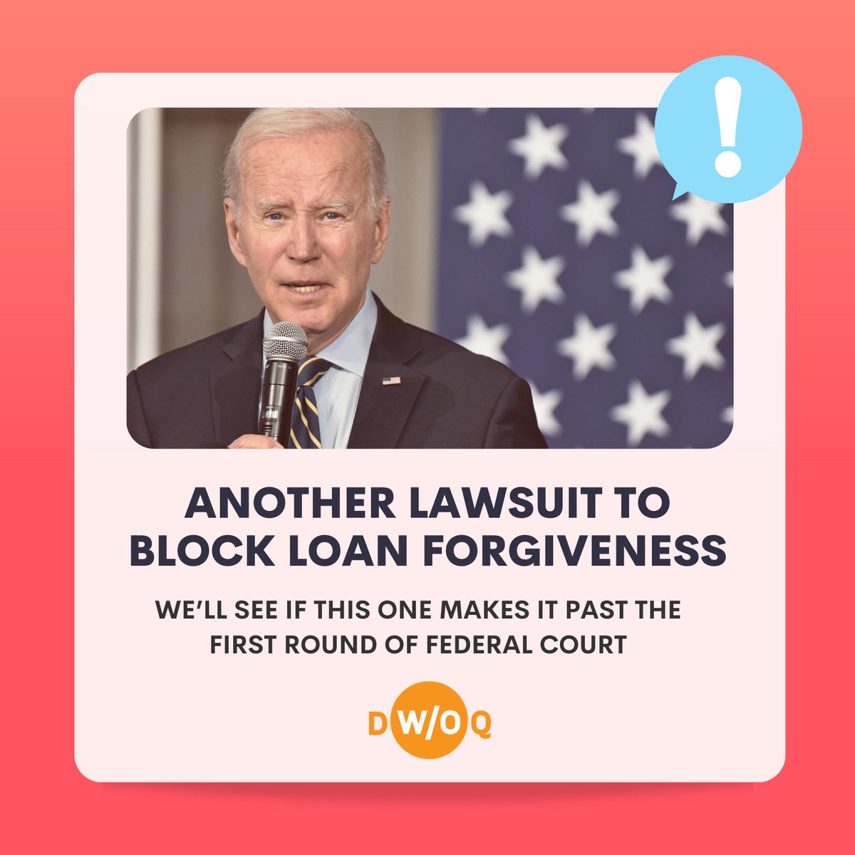docswoquarters's tweet photo. 📢 Breaking news: Conservative nonprofits have filed a lawsuit challenging the Biden administration's plan to cancel $39 billion in student loans. https://t.co/8YMrb3PlYb

#DWOQ #studentloandebt #tildebtdouspart https://t.co/XhjtDpAoyo