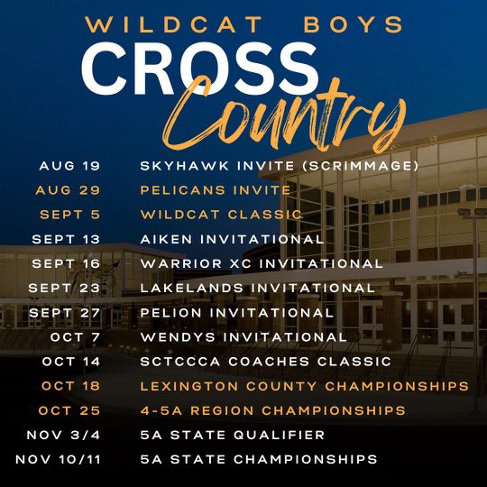 Our 2023 Wildcat Boys Cross Country Schedule. @LouatTheState @LHSWildcatsLex1 @LexChron @CoachCurtis35