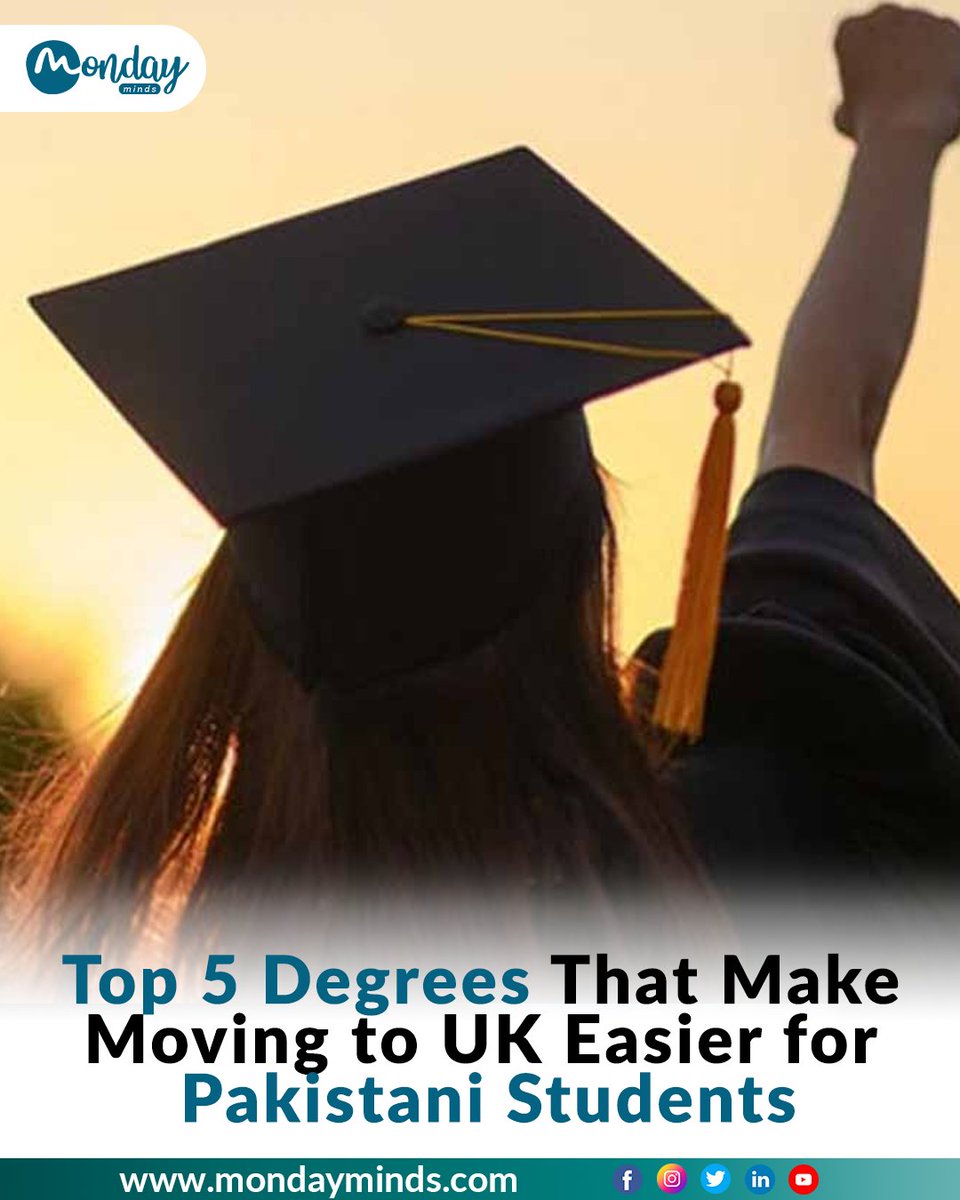 Read More:mondayminds.com/top-5-degrees-… #Mondayminds #pakistani #students #UK #UAE #Degrees #ImranKhan #CareTakerPM #Hamza #JudgeDilawar