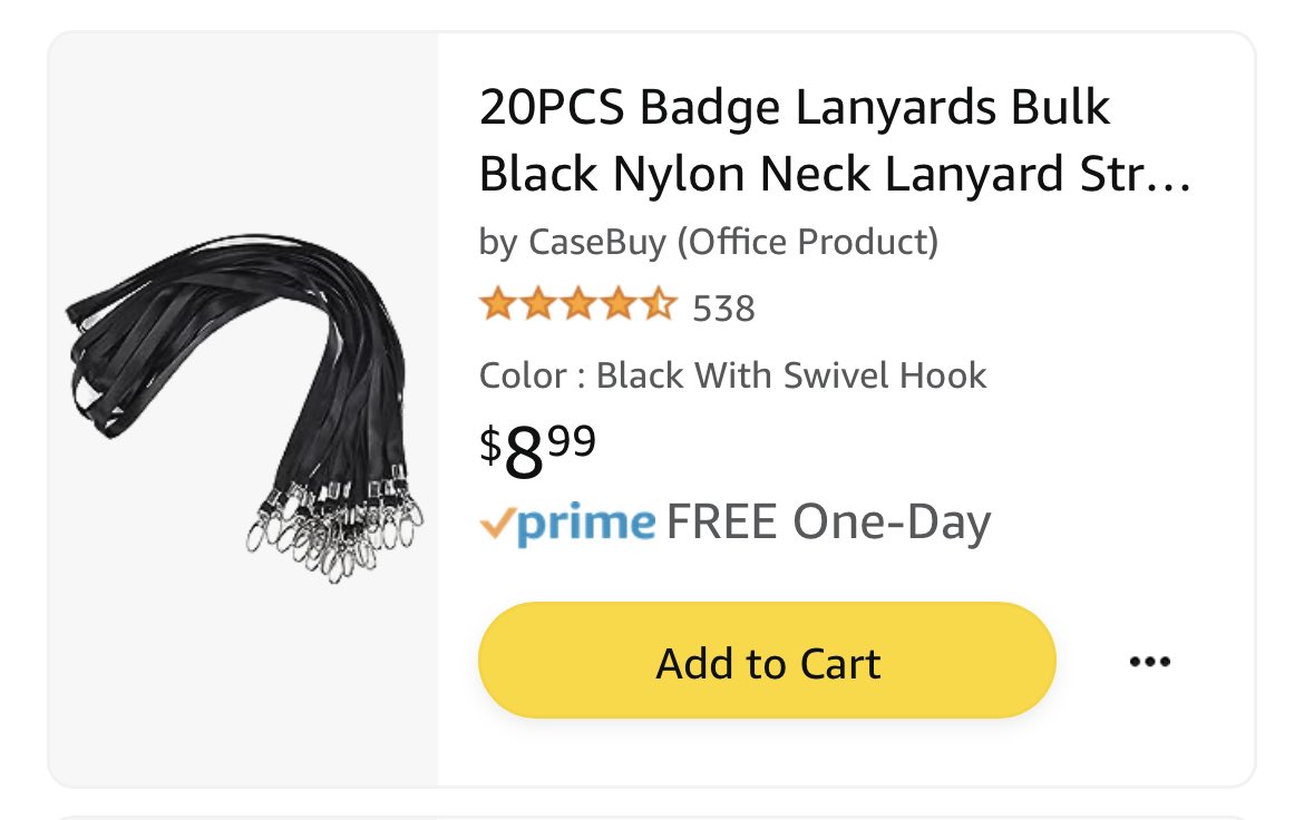 @Rebekah29D I just found out I need lanyards so my firsties don’t lose their id cards at lunch. I guess the school isn’t buying any this year ☹️ looking for someone to help #clearthelist of these today so we have them before the first day Thursday! amazon.com/hz/wishlist/ls…