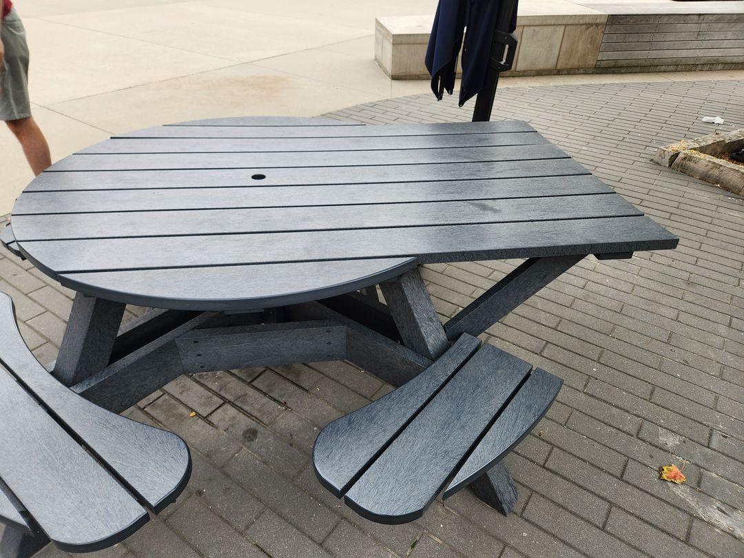 Check out this example of Universal Design that <a href="/wyattmara/">Mara Wyatt</a> found recently!

How can this unique table be used and by whom?
- people who use wheelchairs
- people who want to stand
- people who have sit-on walkers
... and so many more!