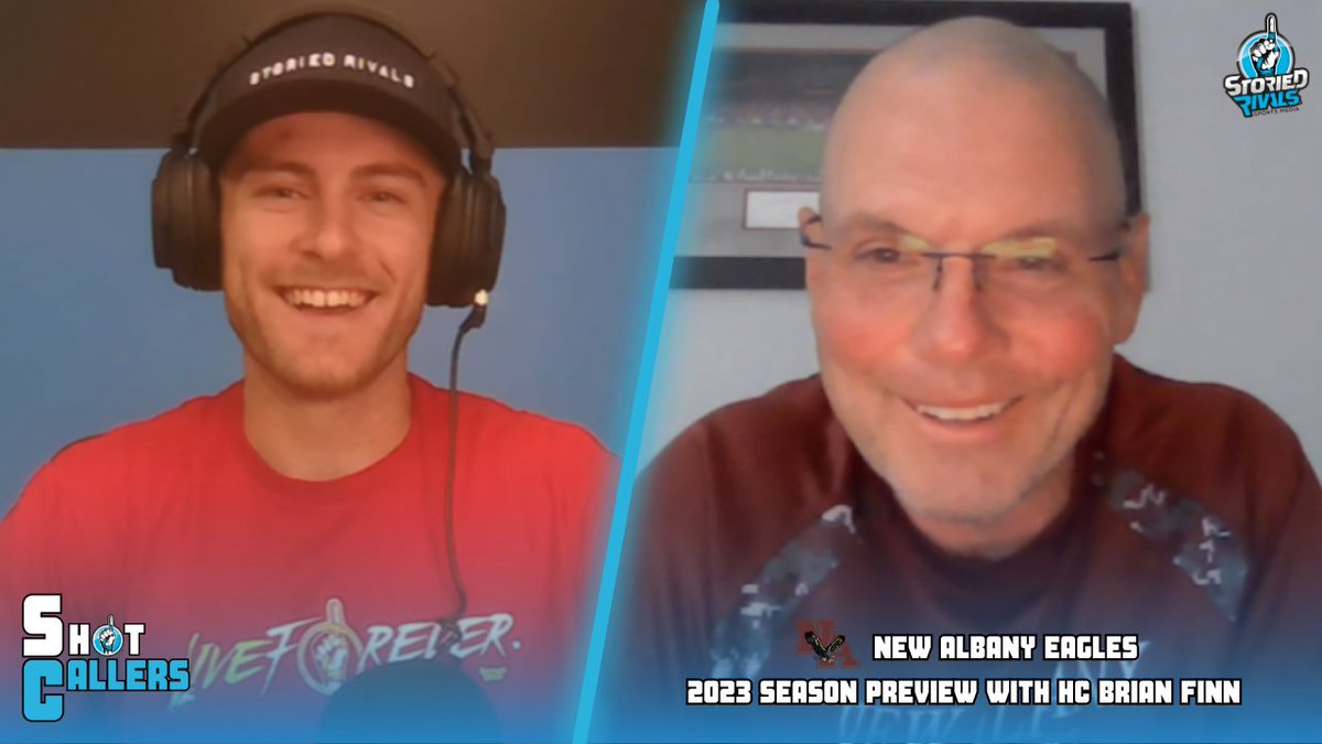 StoriedRivals's tweet photo. Shot Callers Ep. 14 @NewAlbanyFB 🦅

Head Coach Brian Finn @350by50 talks coaching the team for 23 years, fans playing "armchair QB," the New Albany Special Olympics, and standout returning Eagles.

📺 https://t.co/LlFTnG7ZwH
🎧 https://t.co/CBPRWBmqow
🍎 https://t.co/jwoLc5TT7b https://t.co/FOBcQPkLTQ