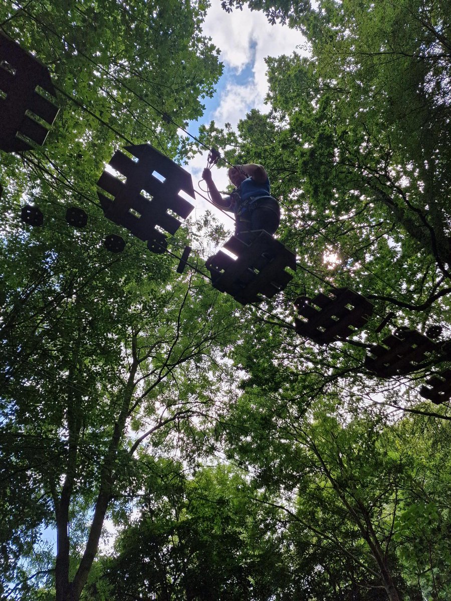 CatZeroOfficial's tweet image. Our Children in Need Group from Hull and Grimsby are taking on the Treetop Challenge @GoApeTribe Normanby Hall.  From wobbly bridges to a zip wire finale, the high ropes course has been a great step forward in overcoming those fears.  #treetopadventure #overcomingfear #confidence
