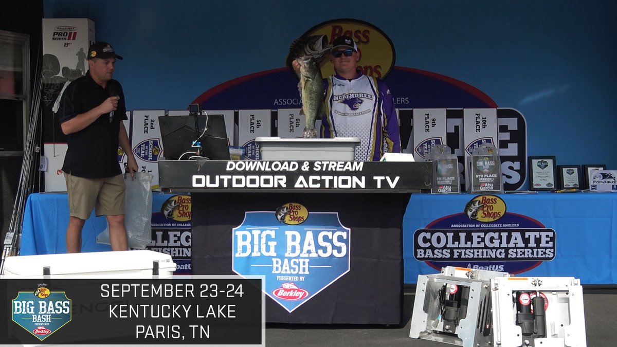 CollegiateBass's tweet photo. Register now to compete in the @BassProShops Big Bass Bash presented by @BerkleyFishing:
https://t.co/eofCKdok97
#TeamOutdoors #BassProShops #BerkleyFishing #YourFishOurScience #BobsMachineShop #EngelCoolers #SeriousCool #ExperienceParis #WeAreCollegiateBass https://t.co/I2Dt6fvsx7