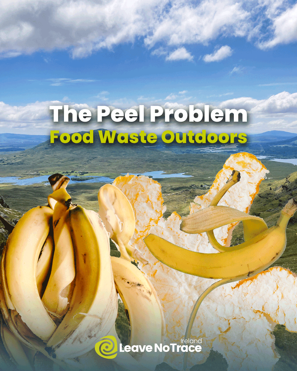 LeaveNoTraceIrl's tweet photo. The #PeelProblem! While all food waste might eventually biodegrade, that doesn't mean it's good for our environment!
Check out our latest blog post, where we talk all things food waste & give three #simpleactions for dealing with food waste in outdoors: https://t.co/eXQY37sRuj https://t.co/Ag840TegFx