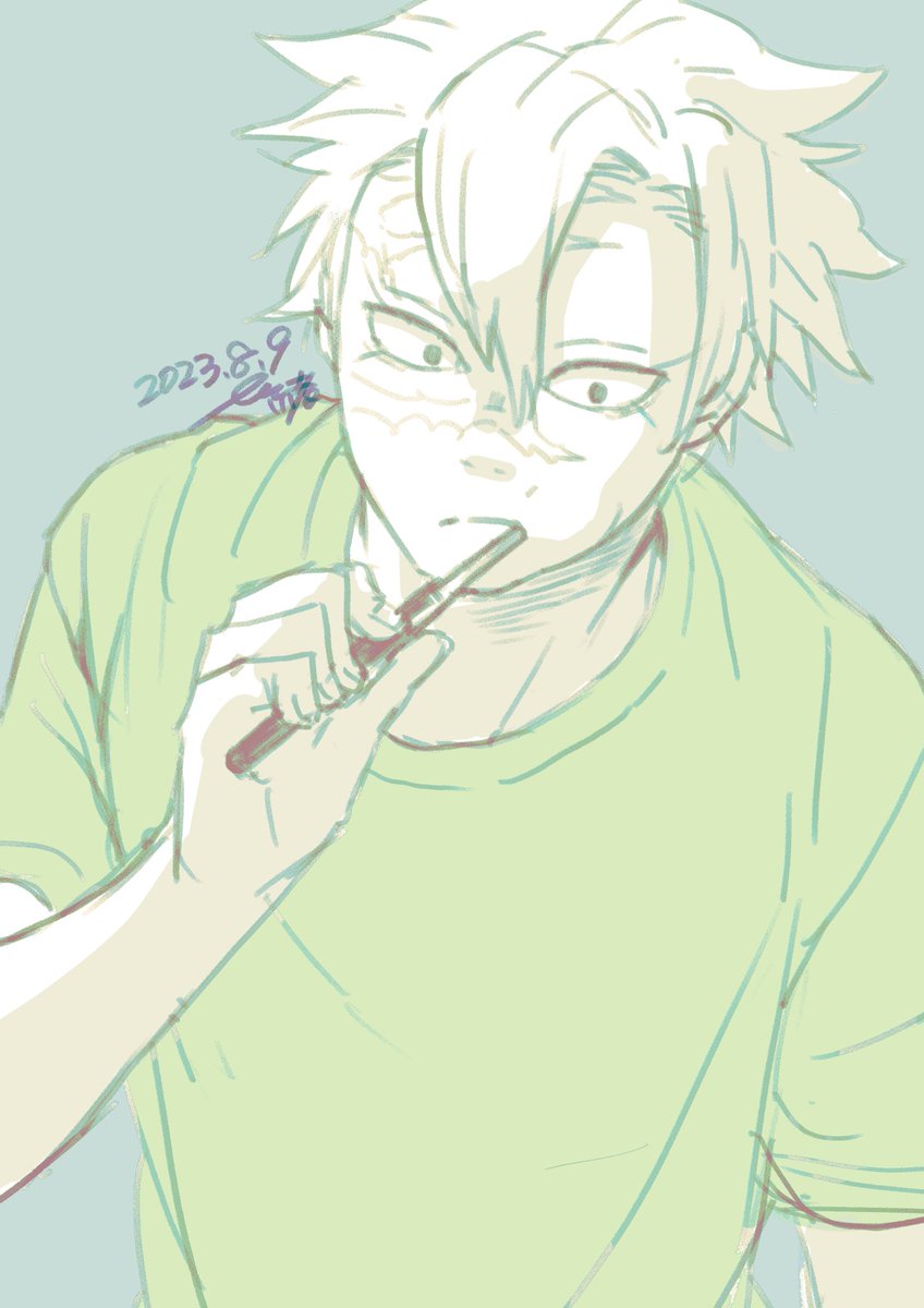 寝る準備して😴