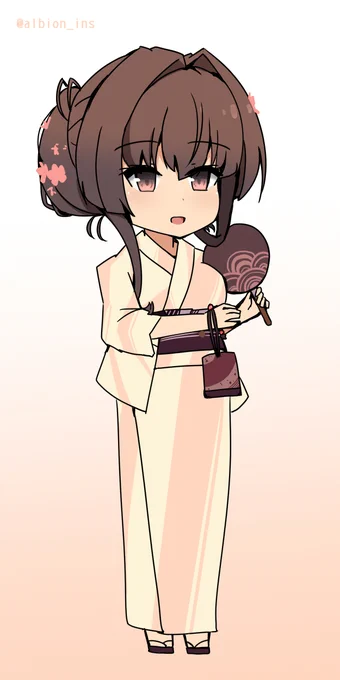 大和_浴衣Verです! 1h40m  #艦これ版深夜の真剣お絵描き60分一本勝負 #艦これ版真剣お絵描き60分一本勝負_20230808