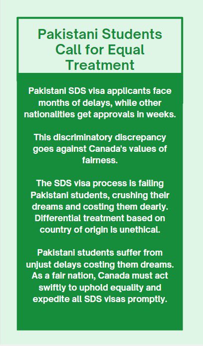 fzjafri's tweet photo. With fall semester approaching, Pakistani students eagerly await visa decisions. The #SDSPakistanDelays are causing uncertainty and hindering their timely enrolment.
@CanHCPakistan please help us https://t.co/E81zruHdPB