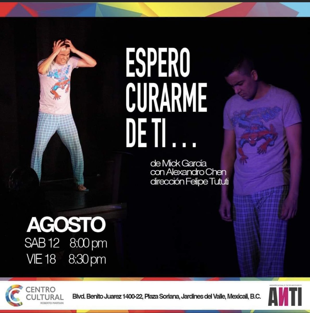 MickGarcia's tweet photo. Mexicali!!!! 2 Fechas de “Espero Curarme de ti” https://t.co/CqYd4MmxJK