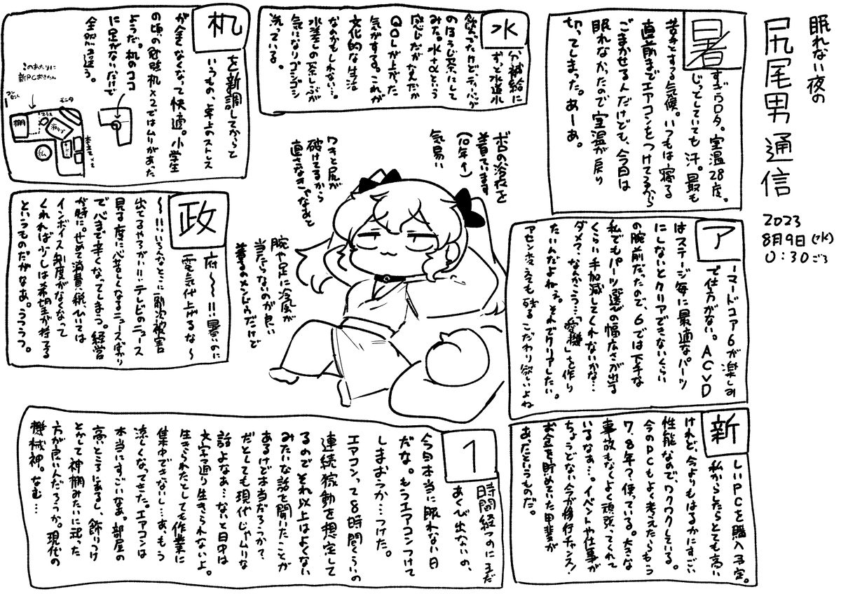 眠れない