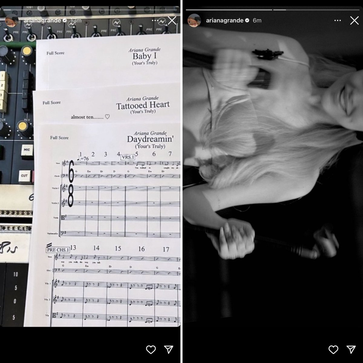 PopCrave's tweet photo. Ariana Grande seems to be teasing live performances for the 10 year anniversary of her debut. https://t.co/YMInZQPaud