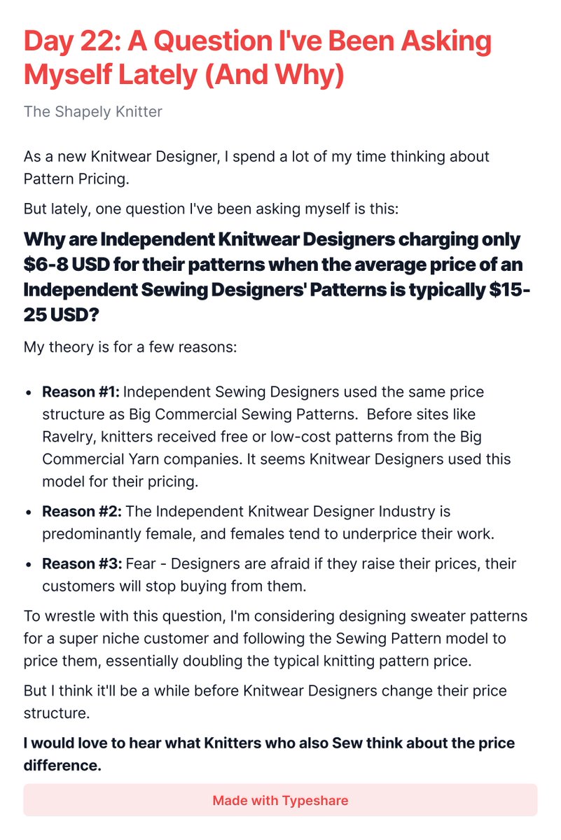 shapelyknitter's tweet image. #ship30for30 

Day 22: A Question I've Been Asking Myself Lately (And Why)