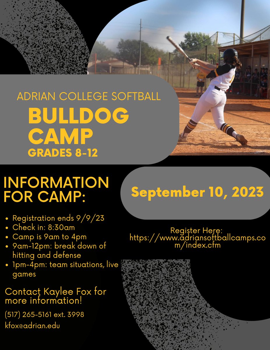 Adrian College NCAA Softball tweet media