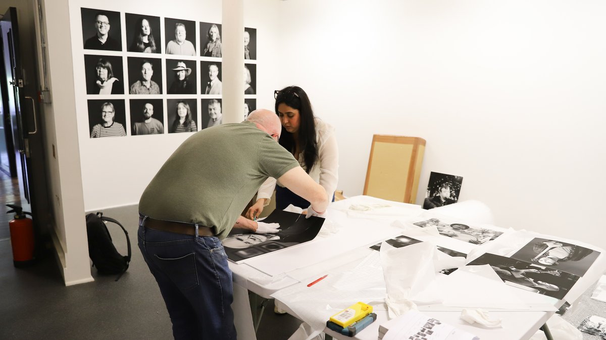 BelfastExposed's tweet photo. All systems go as we put the final touches to Portrait of Belfast, an exhibition of portraits, street photography and public submissions that provides a unique perspective of our city!

Join us on Thursday, 10th August, from 18:00 for the exhibition's opening 🎉 https://t.co/gEzCHSG6r6