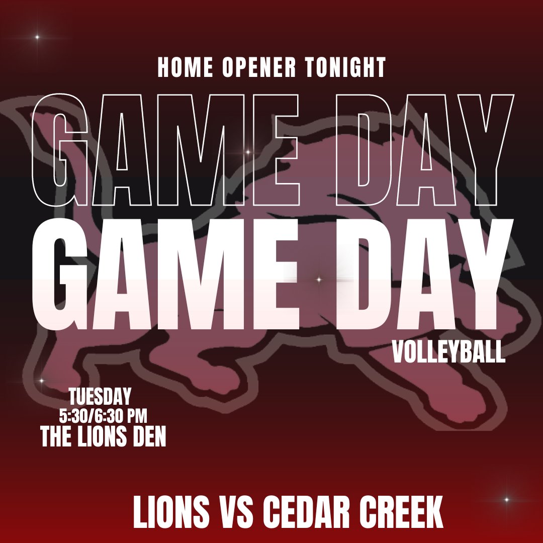 It's here!! Home opener TONIGHT!!! Flex &amp; JV at 5:30, Varsity at 6:30!!! Come out and show these players some love!!! <a href="/LocLions/">Lockhart Athletics</a> <a href="/LockhartISD/">Lockhart ISD</a>