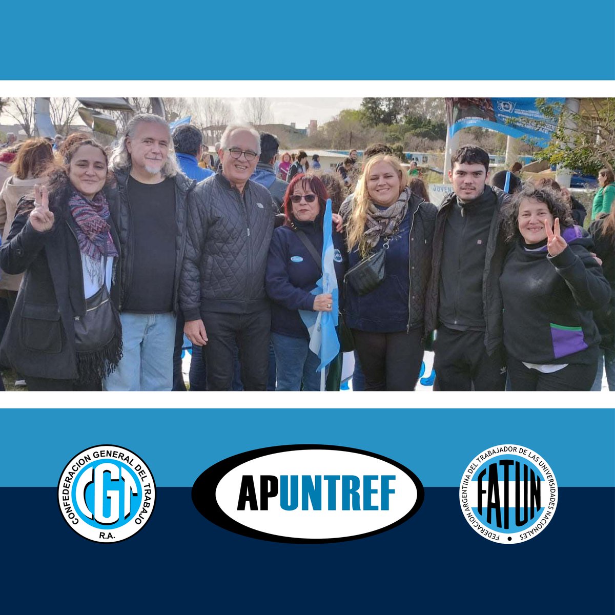 APUNTREF's tweet photo. El domingo tenemos que seguir escribiendo la historia que queremos votando la lista completa de lxs candidatxs de Unión por la Patria.
En Unidad, Solidaridad y Organización.
#UniversidadPublica
#FrenteUniversitario
#UnionPorLaPatria
#SergioMassa
#CGT
#FATUN
#Nodocentes
#APUNTREF https://t.co/l20YlbSr4s