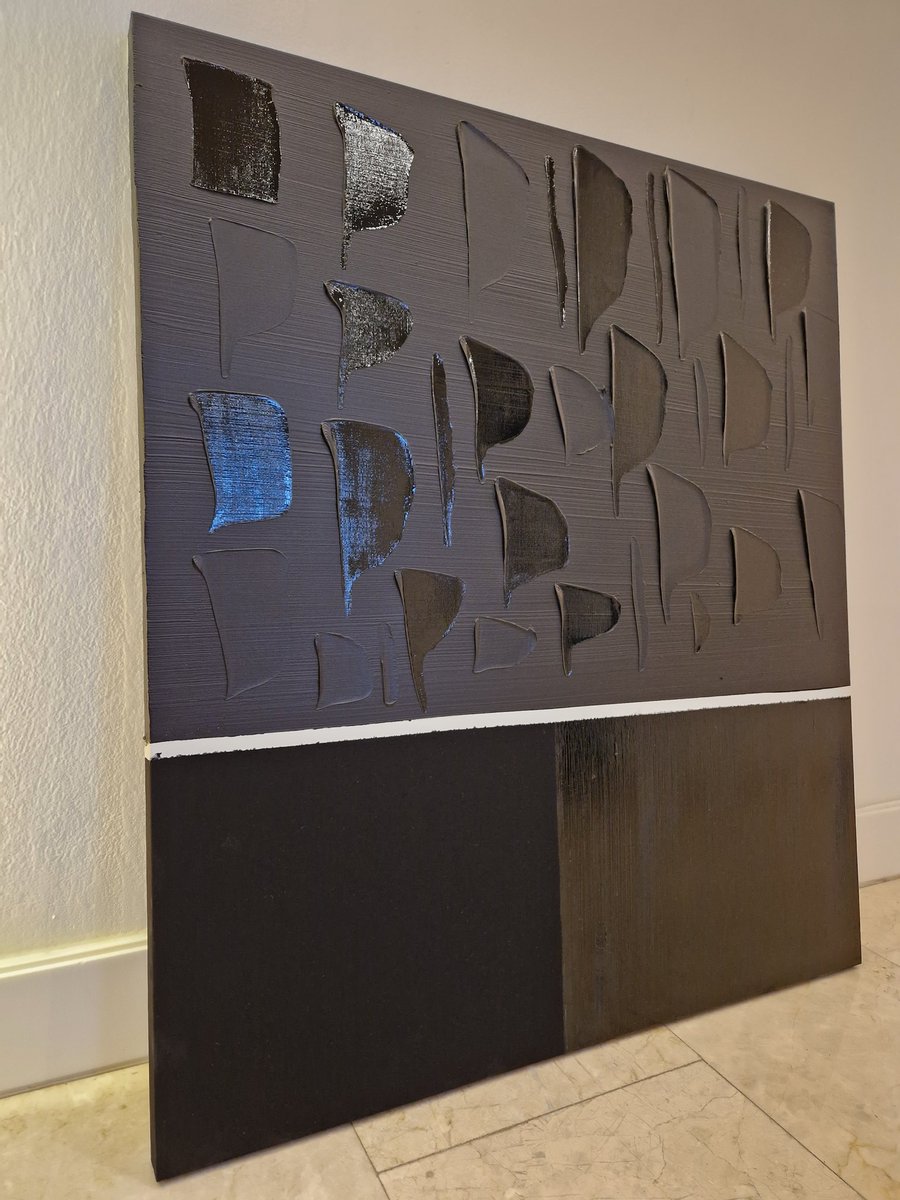 ElianBacila's tweet photo. O noua pictură!!
14 august( în memoria mamei mele Elena), 70x80 cm, acrilic, efecte speciale/pânză, 8.8.2023 - BĂCILĂ
#painterofblackelianbacila #memory #elena #elenabacila #Vantablack #vantablackworkshop #ivoryblack #august #black #Patina #bucharest #romania https://t.co/tZGnuefmuj